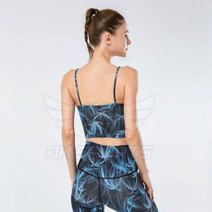 Nouveau ensemble de yoga imprimé sublimé pour femmes vente en gros de leggings de gymnastique ensemble de soutien-gorge ensemble de yoga d'entraînement pour dames - Product Image 2