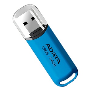 ADATA C906 แฟลชไดรฟ์ USB 2.0 ขนาด 64GB รุ่น Micro USB รูปทรงโลหะขนาดเล็ก ความจุ 32GB หน่วยความจำในตัว สีฟ้า AC906-64G-RWB บรรจุภัณฑ์กล่องของขวัญ - Product Image 3