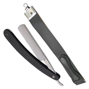 Top qualité barbier rasage rasoir noir pliable lame de rasoir rasage en acier inoxydable rasage droit hommes lame unique - Product Image 2