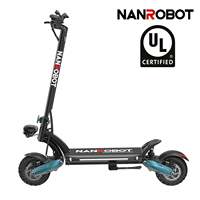 Trottinette électrique D6+2.0 à deux roues, roues de 10 pouces, vitesse maximale de 65 km/h, moteur de 1000 W, autonomie de 60 km, charge utile de 15 kg, frein à disque