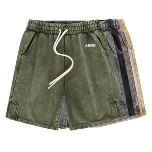 2025 <b>Men</b> Summer <b>Men</b> High Street <b>Shorts</b> Drawstring Acid Washed Cotton <b>Sweat</b> <b>Shorts</b> <b>Mens</b> Distressed <b>Shorts</b> - Product Image 6