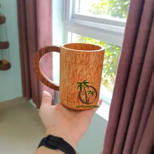 MUG Bir Kayu Kelapa Alami Kualitas Tinggi Pabrikan COCO-ECO dengan Harga Grosir Terbaik dari VIETNAM