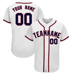 Hommes/adultes personnalisé maillot de Baseball Sublimation complet respirant séchage rapide col en v 100% polyester uniformes d'équipe universitaire personnalisés - Product Image 4