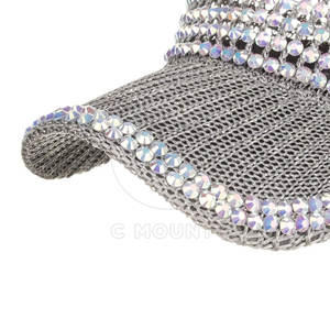 Sombreros con diamantes de imitación MOQ bajo superventas para adultos Color personalizado Último diseño Sombreros con diamantes de imitación a bajo precio - Product Image 3