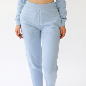 ชุดครอปแบบมีซิปสำหรับผู้หญิงชุดวิ่งแบบลำลองสีพื้น100% ผ้าฝ้ายระบายอากาศเป็นมิตรกับสิ่งแวดล้อมผลิตในปากีสถาน - Product Image 6