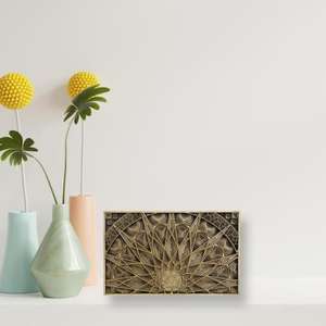 ไม้หรูหราศิลปะมันดาลาศิลปะแขวนผนังงานฝีมือไม้สำหรับตกแต่งครบรอบ - Product Image 3