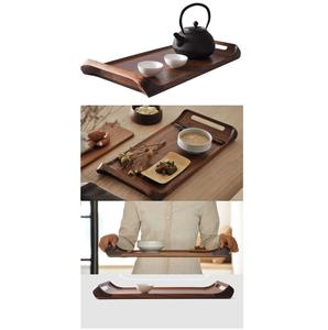 Plateau de service en bois Design traditionnel Multifonctionnel Résistant à la chaleur Utilisé à la maison Salle à manger Hôtel Restaurant - Product Image 3