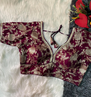 Nouvelle collection de blouses prêtes à porter en soie pure Dola avec travail de séquence et de zari, pour mariage, femmes adultes, Inde et Pakistan, taille 14
