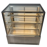 Vitrinas de Vidrio para Panadería, Vitrina Comercial para Pasteles, Mostrador Refrigerado para Postres