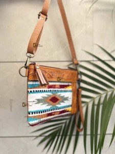 Recién llegado, bolso marrón para mujer, bolsos estilo Jacquard azteca, bolsos inspirados en sillín, manta, cierre de cremallera, letra elegante - Product Image 2