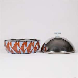 Hermosa cazuela contemporánea con cúpula plateada Servidor Hotpot perfecto para mesa de comedor y servicio diario - Product Image 2