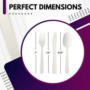 Heavy Duty Wrapped Eco-Friendly Biodegradable <b>Plastic</b> <b>Cutlery</b> Set 50 Pack Napkin Fork Spoon Knife Salt Pepper Meal Kit On-the-Go - Product Image 6