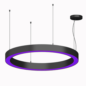 โคมไฟระย้าทรงกลมเส้นผ่านศูนย์กลาง1.5ม. พร้อมอลูมิเนียมเปลี่ยนสีได้หลากสี RGB - Product Image 4
