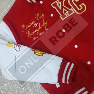 Vente en gros Veste universitaire vierge pour hommes grande taille broderie personnalisée College Baseball Bomber Letterman Jackets - Product Image 5