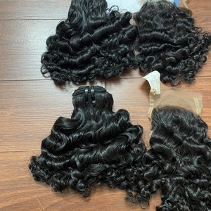 Máquina de rizado de vapor negro, cabello humano vietnamita, paquete de trama, color negro - Product Image 3