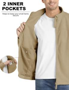 Chaqueta Deportiva Táctica Acolchada de Invierno para Hombre, Transpirable, de Lona, con Cierre de Cremallera, Puños Elásticos, Bolsillos Interiores, para Uso en Exteriores - Product Image 1