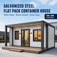 Maison conteneur préfabriquée en acier galvanisé, bâtiment modulaire pour bureaux, logements et usage commercial