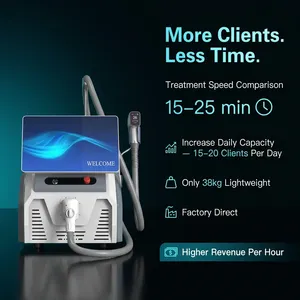 <span class=keywords><strong>Appareil</strong></span> portable d'épilation au laser diode 600W 808nm/755nm/1064nm avec écran tactile couleur 15 pouces et triple système de refroidissement pour - Product Image 1