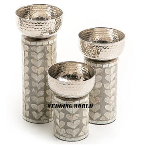 Ensemble de trois bols à chocolat martelés avec support en nacre, taille personnalisée, nouveau bol à chocolat design - Product Image 3