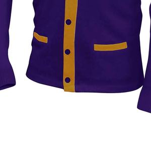 Chandails de qualité supérieure femmes Orange bleu vêtements de sport sororité et fraternité tricoté Cardigan col en v Patchwork Applique printemps - Product Image 4