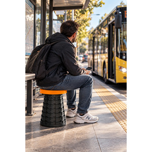Tabouret de camping pliable et télescopique, siège léger et portable pour pique-nique en plein air, pêche, voyage, usage domestique - Product Image 6