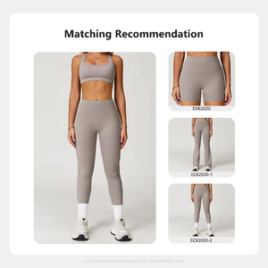 สปอร์ตบราสำหรับผู้หญิงสปอร์ตโยคะ racerback แบบเรียบง่ายมีโลโก้ด้านหน้ารองรับแรงกระแทกสูงแห้งเร็ว - Product Image 5