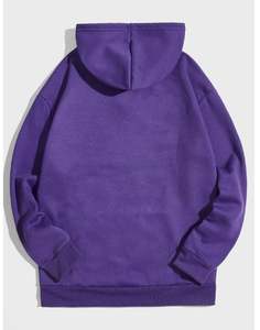 Sweat-shirts à capuche surdimensionnés en molleton 100% coton de qualité supérieure, imprimés sur mesure, mode streetwear pour hommes, automne - Product Image 3