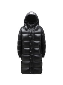 Custom Winter Breathable Knitted <b>Canvas</b> Quilted Puffer Jacket Short Warm <b>Long</b> Sleeves Baggy Women's Outerwear with Logo - Product Image 3