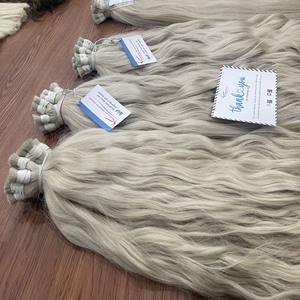 Prix d'usine, extensions de cheveux humains vietnamiens ondulés en vrac de qualité supérieure, sans nœuds, sans perte, grand stock - Product Image 6