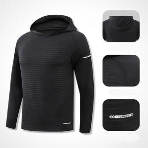 Custom DRY-FIT Reflective Men's Jogging Running Hoodie <b>Yoga</b> Sports Hoodies Workout Gym <b>Sweatshirt</b> Coat Men's Pullover Hoodies - Product Image 5