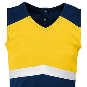 Uniforme de Animadoras Personalizado de Fábrica, Sin Mangas, Talla Personalizada, Traje de Entrenamiento Transpirable para Niñas - Product Image 3