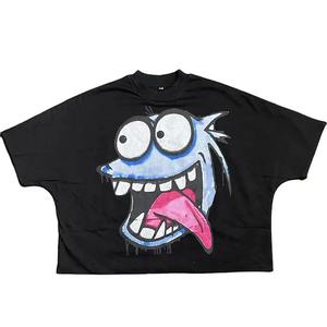 Ropa de calle Último diseño Hombres Lavado ácido Camisetas Color sólido Tamaño adulto Hombres Lavado ácido Camisetas - Product Image 1