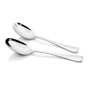 High Quality Metal Stainless Steel <b>Black</b> Salad Server or Salad Spoons For Home And Restaurant Flatware Modern Serving Set - Product Image 5