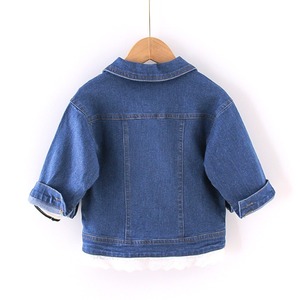 Veste unisexe pour garçon et fille, veste en jean pour bébé, haut à manches longues, cool, toutes saisons, automne/hiver 2022, veste en jean pur à manches longues - Product Image 2