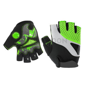 Gants de cyclisme d'hiver en cuir pour hommes, respirants, à demi-doigts, pour vélo de route et VTT - Product Image 6