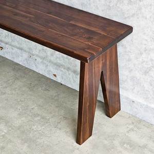 Acacia Wood Patio <b>Bench</b> Rustic Design 120x30x45cm Outdoor/Entry Park/Garden <b>Bench</b> <b>Metal</b> Frame - Product Image 3