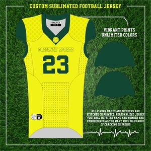 Venta al por mayor de ropa de fútbol americano unisex personalizada, uniformes juveniles para hombres y mujeres, camisetas transpirables para niños con logotipo de sublimación - Product Image 2