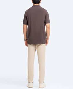 2025 venta al por mayor de calidad superior sólida para camisa de hombre de manga corta de ajuste Regular de lona de algodón logotipo personalizado bordado disponible - Product Image 5