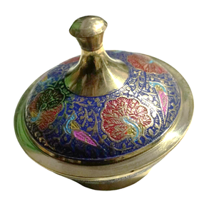 Ollas Vintage de Latón de Alta Calidad con Grabado Multicolor y Acabado Pulido para Cocina de Hogar y Restaurante - Product Image 1