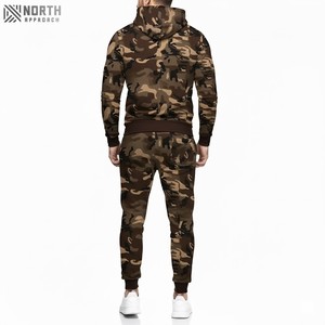 Ropa de calle personalizada para hombre, jersey de camuflaje de alta calidad, chándal, pantalones de chándal personalizados, Conjunto de sudadera con capucha, chándales desgastados por el sol - Product Image 4