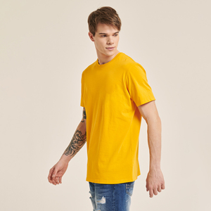 T-shirt personnalisé pour homme 100 % coton, coupe oversize à épaules tombantes, grammage lourd 200 GSM, délavage à la pierre, style formel, tissu tricoté - Product Image 2