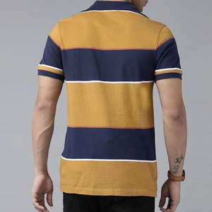 เสื้อโปโลกีฬาสีพื้นนุ่มใส่สบายสำหรับผู้ชายเสื้อโปโลสั่งทำโลโก้ได้ - Product Image 3
