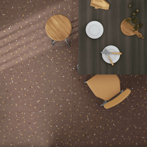 Azulejos de porcelana de la serie Terrazo de 600x1200mm de alta calidad con acabado mate Diseño clásico Estilo moderno para uso en exteriores en hoteles - Product Image 2