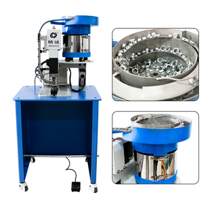 Macchina semiautomatica a occhielli nuova condizione con alimentatore a vibrazione per telone in <span class=keywords><strong>cartone</strong></span> tessuto tessile - Product Image 3