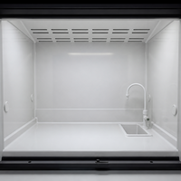 Banc de travail à flux laminaire horizontal, classe 100, avec filtre HEPA arrière, surface moderne en acier inoxydable pour laboratoire