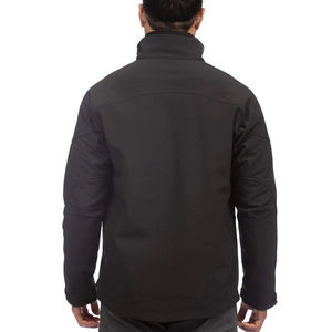 Winter <b>Men's</b> Hooded Softshell <b>Jacket</b> Breathable Waterproof Eco-Friendly Outdoor Training Wear <b>Lightweight</b> Front Logo - Product Image 3