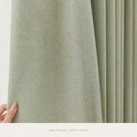 Rideau Jacquard Double Face en Coton-Lin Occultant (70-90) pour Fenêtre en Baie, Style INS, pour Salon et Chambre à Coucher