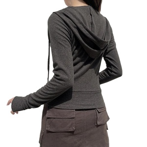 Sudadera con capucha de manga larga de algodón 100% liso, ropa informal básica con logotipo frontal impreso, sudadera de invierno - Product Image 5