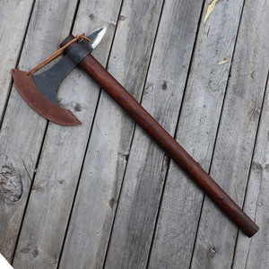 Venta al por mayor de encargo de alta calidad OEM ODM servicio hecho a mano nuevo diseño hacha de acero al carbono hacha vikinga al aire libre de acero al carbono hacha vikinga - Product Image 6
