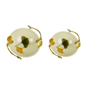 Juego de 3 Tazones para Aperitivos de Aluminio con Excelente Acabado y Estampado Dorado Antiguo que Ofrece un Equilibrio Perfecto entre Resistencia y Estilo - Product Image 2